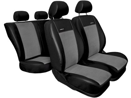 Autopotahy SUZUKI SWIFT V, od r. 2010-2017, Ekokůže alcantara černošedé