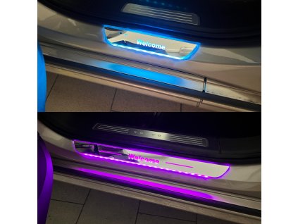 RGB podsvětlené prahové lišty, 4ks