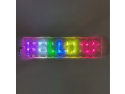 LED matrix panel "Devil eyes", průhledný, 10 x 39,5cm