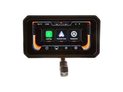 Monitor 6" na motocykl s Apple CarPlay, Android auto, Bluetooth