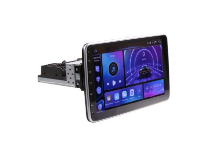1DIN Autorádio s 10" LCD, Android, Wi-Fi, GPS, CarPlay, Bluetooth, 4G, 2x USB