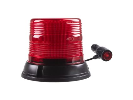 LED maják, 12-24V, červený, magnet, ECE R10