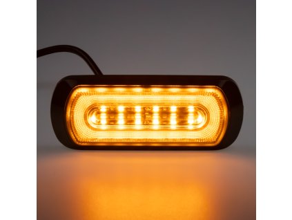 Poziční a výstražné LED světlo vnější, oranžové, 12-24V, ECE R65
