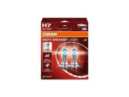 OSRAM 12V H7 55W night breaker laser (2ks) Duo-box