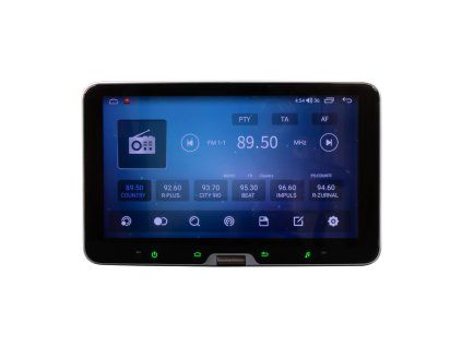 1DIN Autorádio s 10" LCD, Android, Wi-Fi, GPS, CarPlay, Bluetooth, 4G, 2x USB
