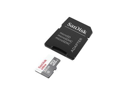 Paměťová karta SANDISK micro SDHC 32GB včetně adaptéru