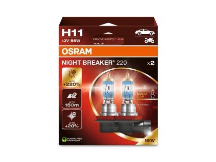 OSRAM 12V H11 55W night breaker 220 (2ks) Duo-box