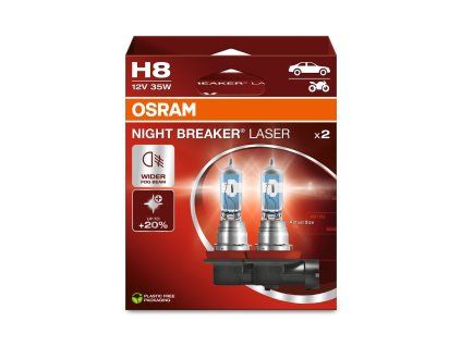OSRAM 12V H8 35W night breaker laser (2ks) Duo-box