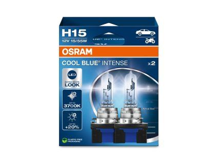 OSRAM 12V H15 15/55W COOL BLUE INTENSE (2ks) Duo-box