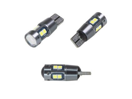 LED T10 bílá, 12V, 10LED/3030SMD CAN-Bus