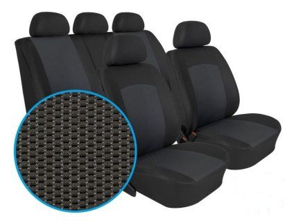 Autopotahy FORD TRANSIT VII, 7 míst  (1+2+4), od r. 2014, grafit