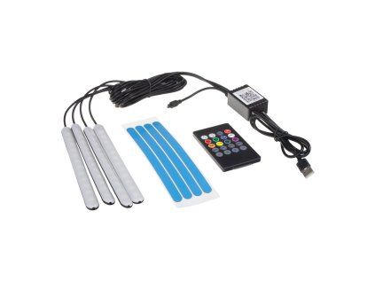 LED ambientní osvětlení RGB 5V USB, 4 pásky