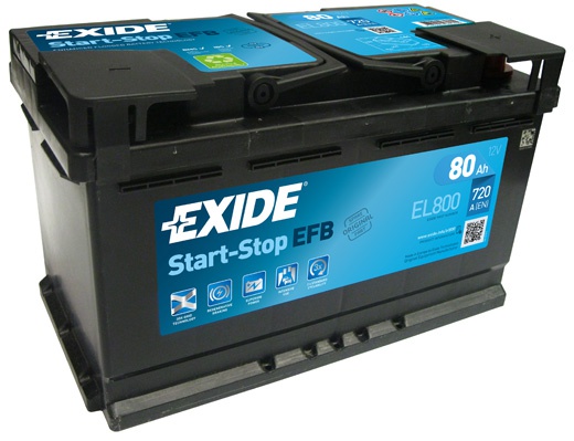 Autobaterie EXIDE Start-Stop EFB 12V 80Ah EL-800