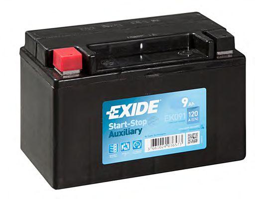 Autobaterie EXIDE Start-Stop přídavné AGM 12V 9Ah EK-091