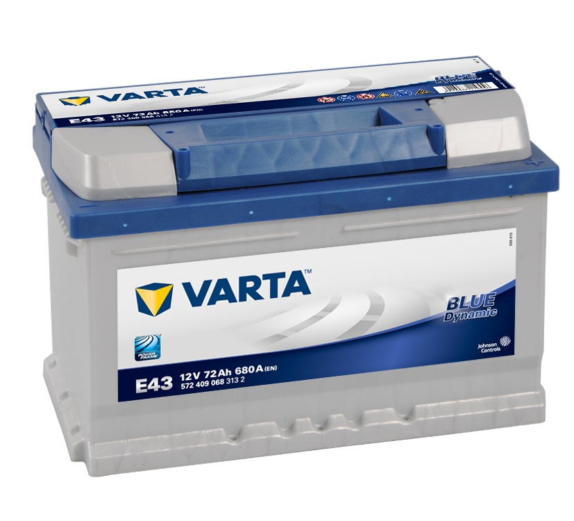 VARTA - Clarios Czech spol. s r.o. Varta Blue Dynamic 72AH 680A, 572409, E43