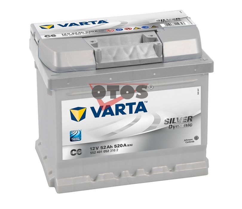 VARTA - Clarios Czech spol. s r.o. Varta Silver Dynamic 52AH 520A, 552401, C6