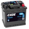 Autobaterie EXIDE Classic 12V 44Ah 360A EC440