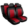 Autopotahy kožené COMFORT černočervené