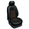 Autopotahy OPEL VIVARO, 3 místa, od r. 2014, kožené AUTHENTIC VELVET černohnědé