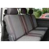 Autopotahy VOLKSWAGEN T6 TRANSPORTER, MULTIVAN, 9 míst,1+2+2+1+3, od r. 2015, šedo černé