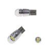 x LED T10 bílá, 12V, 2LED/5730SMD s čočkou