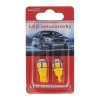 x LED T10 oranžová, 12V, 5LED/3SMD