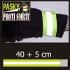 LEMAC-Reflexní páska rychloupínací, Hi-Vis žlutá, délka 40cm