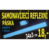 LEMAC-Reflexní páska samonavíjecí, světle modrá 34x3 cm