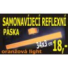 LEMAC-Reflexní páska samonavíjecí, světle oranžová 34x3 cm
