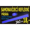 LEMAC-Reflexní páska samonavíjecí, tmavě modrá 34x3 cm