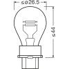 x OSRAM 12V P27/7W (W2,5x16q) 27,7W standard (1ks)