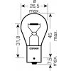 OSRAM 24V P21W (BA15s) 21W standard (10ks)