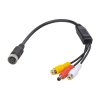 Kabel video 4pin samice / RCA samice + DC