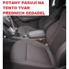Autopotahy ŠKODA KAROQ, DĚLENÉ ZADNÍ OPĚRADLO, SE ZADNÍ LOKETNÍ OPĚRKOU, Eko kůže šedé