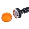 LED maják, 12-24V, 12x3W oranžový s teleskopickou tyčí na motocykl, ECE R65 R10