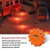 LED výstražné světlo 12 + 3LED na 3x baterii AAA, oranžové