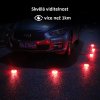 LED výstražné světlo 12 + 3LED na 3x baterii AAA, oranžové