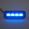 PREDATOR 4x4W LED, 12-24V, modrý, ECE R10