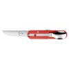 BIVOUAC FRENCH NAVY CAMP KNIFE RED HANDLE - TEXTILE POUCH - FORK and SPOON