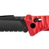 CAC ARMY KNIFE TEXTURED PA6 FV RED HANDLE
