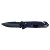 CAC S200 FRENCH ARMY KNIFE BLUE BLADE Textured G10 Blue Handle -Pouch - Fork Rounded Tip