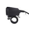 USB+USB C nabíječka s voltmetrem/teploměrem na motocykl