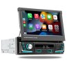 1DIN autorádio s výsuvným 7" LCD / 2x USB / Bluetooth / CarPlay / AndroidAuto / Mirrorlink