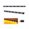 LED alej voděodolná (IP67) 12-24V, 72x LED 1W, oranžová 927mm, d.o., ECE R65