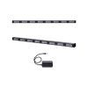 LED alej voděodolná (IP67) 12-24V, 96x LED 1W, oranžová 1231mm, d.o., ECE R65