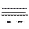 LED alej voděodolná (IP67) 12-24V, 96x LED 1W, oranžová 1231mm, d.o., ECE R65