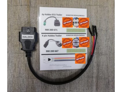 Redukcia - napinovacia HALXEX 4pin DIAG + 4pin ECU