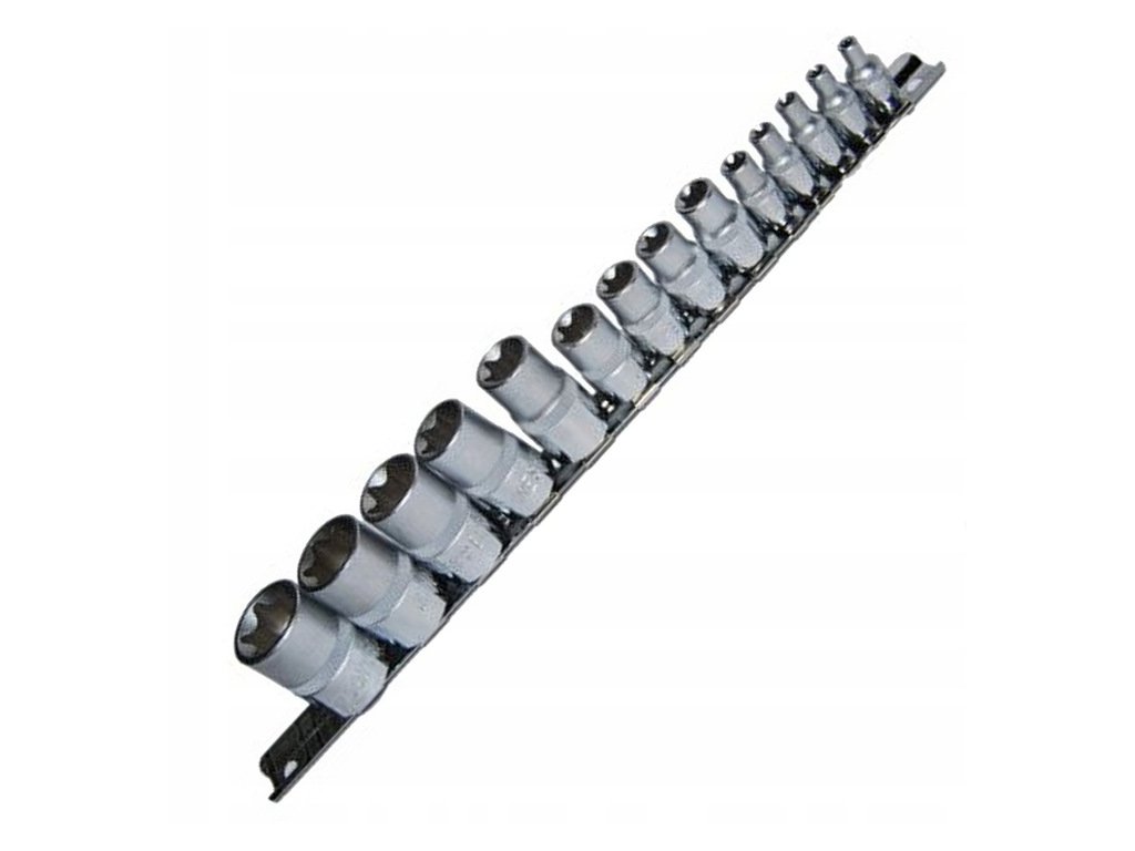 Nástrčné hlavice E TORX E4-E24 na lište S06H414S Jonnesway