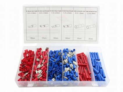 Súprava izolovaných automobilových konektorov 450 ks Súprava izolovaných automobilových konektorov 450 ks F01138