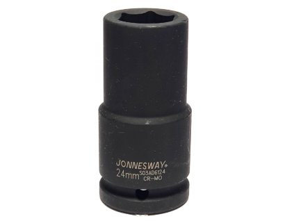 Nástrčný GOLA kľúč 24mm 3/4', úderová hlavica dlhá Jonnesway S03AD6124